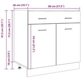 Donji ladičar boja betona 80 x 46 x 81 5 cm konstruirano drvo | shoptok.hr