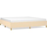 The Living Store Posteljni okvir brez vzmetnice krem 200x200 cm blago - Posteljni Okvir, (21525779) | Shoptok.si