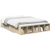 Furnova Posteljni okvir sonoma hrast 135x190 cm inženirski les, (21941585) | Shoptok.si