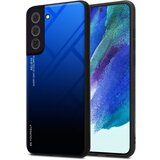 Cadorabo Ohišje, združljiv s Samsungom v modri barvi - črni - dvobarvni zaščitni pokrov iz silikona TPU in hrbta iz kaljenega stekla, (20589692) | Shoptok.si