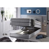 XORA POSTELJA BOXSPRING 140 cm x 200 cm , tekstil svetlo siva | Shoptok.si