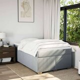 vidaXL Krevet s oprugama i madracem svjetlosivi 120x190 cm od tkanine | shoptok.hr