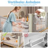  Podesiva krevetna ogradica s povezivnim dodacima, zaštitna krevetna ogradica | shoptok.hr