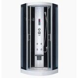 Kerra masažna polkrožna tuš kabina Leticia, črna, 90 cm | Shoptok.si