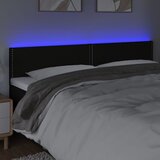  LED uzglavlje crno 160x5x78/88 cm od tkanine | shoptok.hr