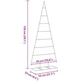 Metalno ukrasno božićno drvce crno 150 cm | Eponuda.ba
