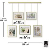 Umbra Metalni viseći okviri u setu 5 kom u zlatnoj boji 70x80 cm Exhibit – | shoptok.hr