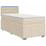  Boxspring krevet s madracem Krem 90 x 200 cm Tkanina - Krem 90 x 200 cm Dizajn linija | shoptok.hr