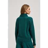 Marisse Green Turtleneck Sweater | Shoptok.si