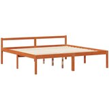  Konstrukcija postelje 2 pcs Voskast rjav Masivno borovo les, (5000121199) | Shoptok.si