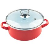 Fackelmann šerpa 18cm+stakleni poklopac,emajl 1.75l