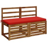  Jastučić za klupu SOEST 100% poliester Crvena 120 x 50 x 5 cm Slike