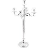  Držač svijeća Srebrna 32x32x79 5 cm Aluminij | shoptok.hr