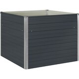  Povišena vrtna gredica antracit 100x100x77 cm pocinčani čelik | shoptok.hr