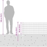  Zavarena žičana ograda 50 x 0,6 m (Š x V) Vruće pocinčani čelik | shoptok.hr
