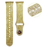 Chameleon Gumiran pašček 22 mm, zlato prosojen z bleščicami, za pametno uro | Shoptok.si