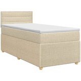  Boxspring krevet s madracem Krem 80 x 200 cm Tkanina 200 x 80 x 100.5 cm | Shoptok.si