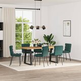 Maison Chic Jedilni stoli - Vzorci stoli 6 kosov temno zelen žamet A1394, (22031467) | Shoptok.si