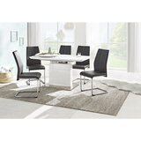CARRYHOME nihajni stol, kovina, tekstil črna, barve kroma | Shoptok.si