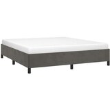  Posteljni okvir temno siv 160x200 cm žamet, (20725100) | Shoptok.si