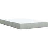 vidaXL Krevet s oprugama i madracem svjetlosivi 120x190 cm baršunasti | shoptok.hr