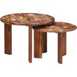  Stolovi za kavu na sklapanje 2 pcs Čvrsto reciklirano drvo | shoptok.hr