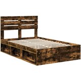  Konstrukcija postelje z vzglavjem Dimljeni oreh 120 x 200 cm, (5000103270) | Shoptok.si
