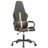 The Living Store Masažni gaming stol zlato in črno umetno usnje - Gaming Stol, (21625052) | Shoptok.si