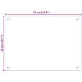  Kuhinjska zaštita od prskanja prozirna 70x50 cm kaljeno staklo | shoptok.hr