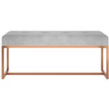  Klupa siva 110 x 36 x 45 cm baršunasta | Eponuda.com