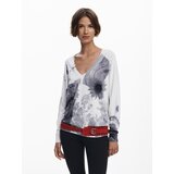 Desigual Pulover siva / antracit siva / bijela | shoptok.hr
