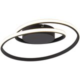 Trio Leuchten Okrugla stropna LED svjetiljka (22 W, Ø x V: 390 mm x 7 cm, Crne boje, Topla bijela) Cijene