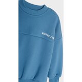 Sinsay Podstavljena oversize crewneck majica s natpisom | shoptok.hr
