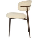 MID.YOU STOL, les, kovina, tekstil bela | Shoptok.si