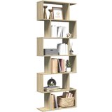 vidaXL Pregrada / regal za knjige 6 razina hrast 70x24x193 cm drveni Cijene