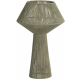 Light & Living Svijetlo zelena stolna lampa sa sjenilom od jute (visina 47 cm) Fugia –
