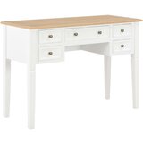 Furnova Pisalna miza iz lesa 109,5x45x77,5 cm bela, (21925258) Cene