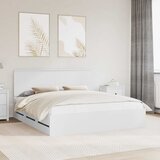  Krevetna konstrukcija Bijelo 180 x 200 cm Inženjersko Drvo | shoptok.hr