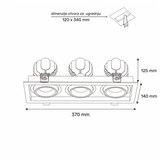 Dawn led svetiljka DYF3-03 75W 4000K bela | ePonuda.com