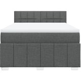  Krevet s oprugama i madracem tamnosivi 140x190 cm od tkanine | shoptok.hr