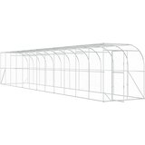  Kavez za piletinu uz zid Srebrna 600 x 150 x 215 cm | shoptok.hr