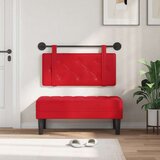  Držeće uzglavlje Zidne Crvena 90 cm Lažna koža - Crvena 90 cm bez LED | shoptok.hr