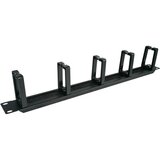 ALANTEC PK048 1U 19 cable organizer with brushed grommet, 5 plastic holders | shoptok.hr