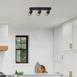 Candellux Lighting Crna/u prirodnoj boji stropna svjetiljka s metalnim sjenilom 48x5.5 cm Conti – | shoptok.hr