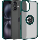 AVIZAR Ovitek za iPhone 16 Plus Bague Métallique Support Vidéo, Zelena, (5000017058) | Shoptok.si