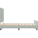  Krevet s opruga kutije Svjetlosiva 120 x 200 cm Baršun | shoptok.hr