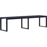 vidaXL vrtna klop 180 cm ps plošča črna | Shoptok.si