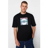 Trendyol T-Shirt - Black - Relaxed fit