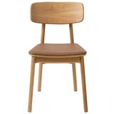 Unique Furniture Konjak smeđa/u prirodnoj boji blagovaonska stolica od umjetne kože Livo – | shoptok.hr
