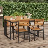 vidaXL Vrtni stol s U-nogama 140 x 80 x 75 cm od masivnog drva bagrema Cijene